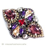 Ｓｕｚａｎｎａ　Ｄａｉ プラムビジュー　ブローチ