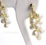 HAGI ピアス・イヤリング 　花 バロックパール