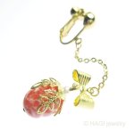 HAGI ピアス・イヤリング 　リボン ベリー