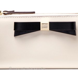 （画像用） ケイトスペード　長財布 りぼん　牛革