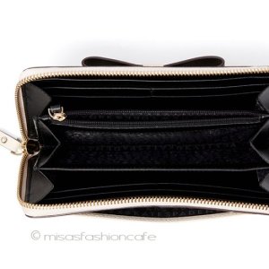 （画像用） ケイトスペード　長財布 りぼん　牛革