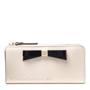 （画像用） ケイトスペード　長財布 りぼん　牛革