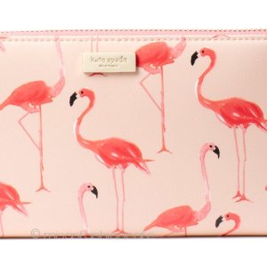 （画像用） ケイトスペード　長財布 フラミンゴ