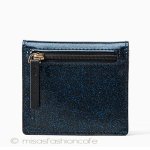 ケイトスペード　財布 キラキラ　ネイビー