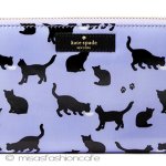 ケイトスペード　長財布 猫ネコ　ご飯の時間