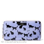 ケイトスペード　長財布 猫ネコ　ご飯の時間