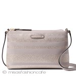 ケイトスペード　バッグ キラキラ　ストライプ