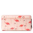 （画像用） ケイトスペード　長財布 フラミンゴ