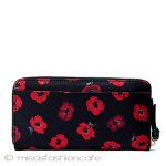 ケイトスペード　長財布 ポピーの花柄