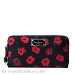 ケイトスペード　長財布 ポピーの花柄