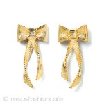 ケイトスペード　ピアス 大振りグログラン・リボン