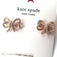 （画像用） ケイトスペード　ピアス ローズゴールド　リボン