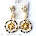 ケイトスペード　ピアス パールお花ドロップ