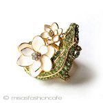 ケイトスペード　リング ビジューフラワー指輪