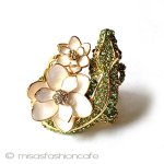 ケイトスペード　リング ビジューフラワー指輪