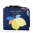 （画像用） ケイトスペード　お財布 二つ折りレモン　箱付