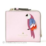 ケイトスペード　お財布 二つ折り　鳥　刺繍