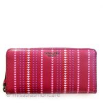 ケイトスペード　長財布 ハート　蛍光ピンク