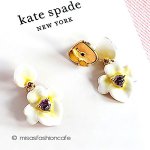 ケイトスペード　ピアス スペード型の花ドロップ