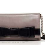 Kate Spade　 グレーｘBLK リボン