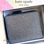 ケイトスペード　箱付き キラキラ二つ折りお財布