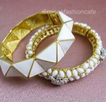 KJL　バングル Geometric ホワイト