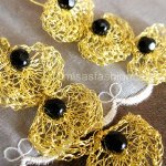 Lavish ピアス　 18Kgp クロシェ・ロング