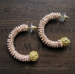 Lavish ピアス　 18Kgp フープ・ピンク