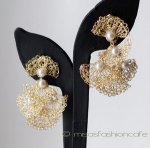 Lavish ピアス 18Kgp クロシェ・パール