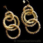 Lavish ピアス　 18Kgp フープダングル