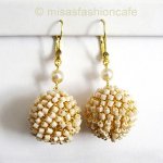 Lavish ピアス　 18Kgp パール・ボール