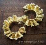 Lavish ピアス　 18Kgp フープ・マスカット