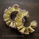 Lavish ピアス 18Kgp フープ・パープル