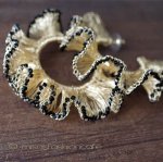 Lavish ピアス 18Kgp フープ Black