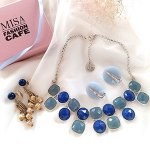 TrifariトリファリSET 「ブルー」３点セット