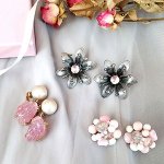 ヴィンテージイヤリング 「ピンク」３点セット