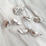 TrifariトリファリSET 「銀の葉」4点セット