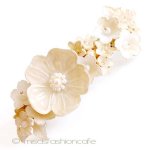 ヘアーバレッタ パール　再販！