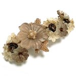 ヘアーバレッタ　新着 お花　フラワーブーケ