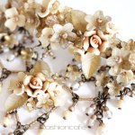 パーティー・ヘアーバレッタ お花パール　再販！