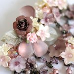 ヘアーバレッタ（大）再販 フランス製　フラワー