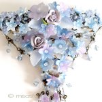 ヘアーバレッタ（大）再販 フランス製　フラワー