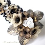 ヘアーバレッタ フランス製　花　再販