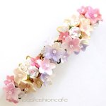 ヘアーバレッタ お花　フランス製