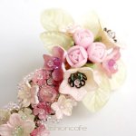 パーティー・ヘアーバレッタ フランス製　フラワー