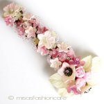 パーティー・ヘアーバレッタ フランス製　フラワー