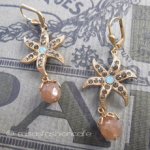 ピアスまたはイヤリング フランス製　フラワー