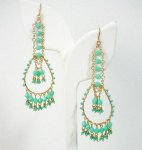 14Kgfアートグラスピアス