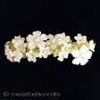（画像用） CA/仏製　お花バレッタ フラワー＆パール