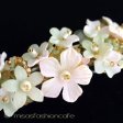 （画像用） CA/仏製　お花バレッタ フラワー＆パール